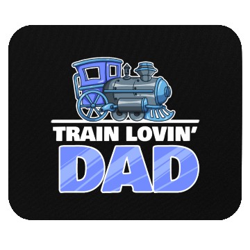 Discover Railroad Train Lovers Dad Father's Day Gift Mouse Pads