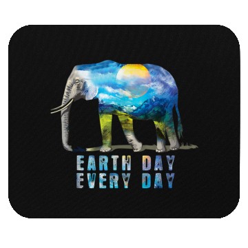 Discover Elephant Earth Day Every Day Mouse Pads Earth Day