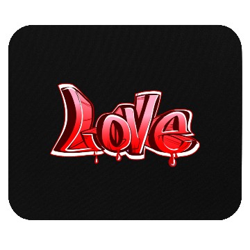 Discover love graffiti Mouse Pads