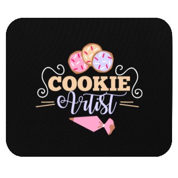 Discover Cookie Artist Illustration for Cookie Decorators Mouse Pads