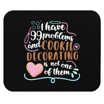 Discover Funny Cookie Decorating Design for Cookie Artists Mouse Pads