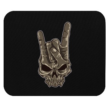 Discover Devil Horns Sign | Heavy Metal Hand Gesture Music Mouse Pads