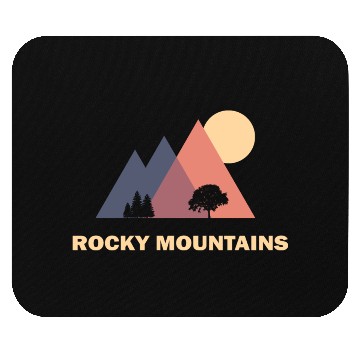 Discover rocky mountains Mouse Pads