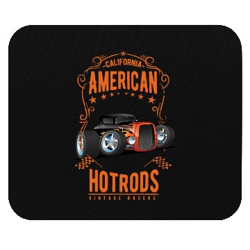 Discover American Hot Rod Car Race Mouse Pads