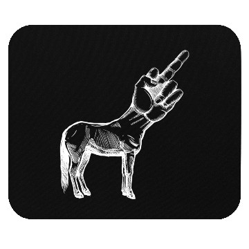 Discover Unicorn Middle Finger Original Nerd Mouse Pads