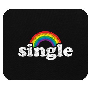 Discover Single Gay Pride Retro Rainbow for Guys Lesbians Mouse Pads