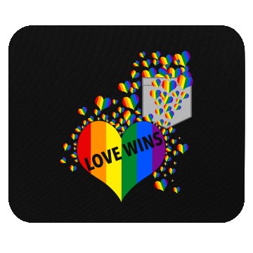Discover Love Wins Pride LGBTQ Community Pride Month Mouse Pads