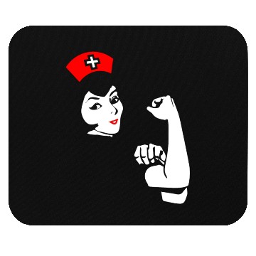 Discover Strong Woman Nurse Funny Gift Mouse Pads