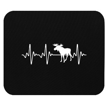 Discover Moose Heartbeat Mouse Pads