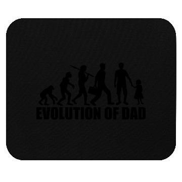 Discover text evolution of dad dad dad and daughter father' Mouse Pads