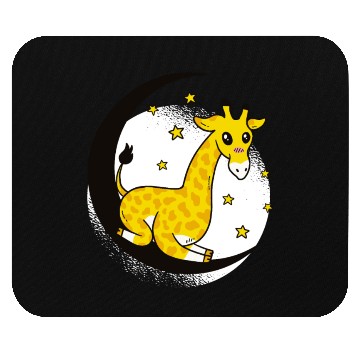 Discover Night Giraffe Mouse Pads