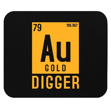 Discover Gold Au Periodic Table Elements Mouse Pads