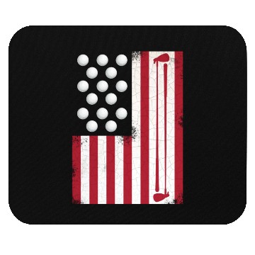 Discover Golf Flag on 4th Of July Mouse Pads