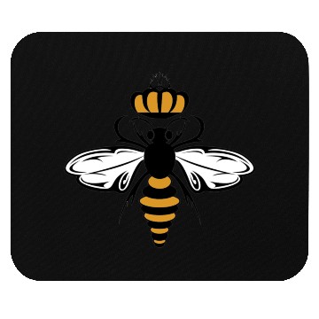 Discover Queen Bee with Crown Motif Mouse Pads