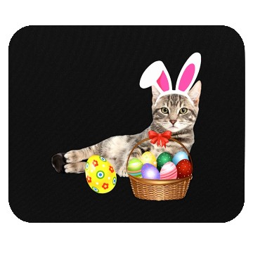 Discover easter Mouse Pads cat funny bunny ears eggs gift cat
