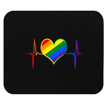 Discover Pulse Heart Beat Pride LGBT Community Pride Month Mouse Pads