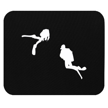 Discover Diver Diving Snorkeling Swimming Goggles Sea Life Mouse Pads