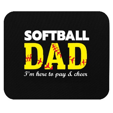 Discover softball dad Mouse Pads