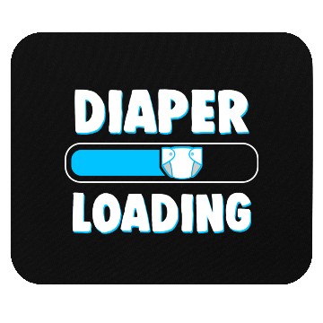Discover Funny Diaper Loading Design for Adults Kids ABDL Mouse Pads