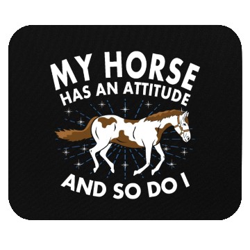 Discover Horse Horses Funny Gift Riding Gift Mouse Pads