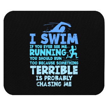 Discover Swimming Saying Mouse Pads