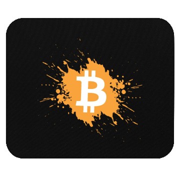 Discover Bitcoin Crypto Cryptocurrency Splash Mouse Pads