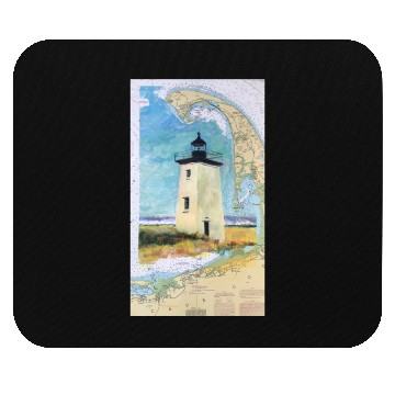 Discover Long Point Light House Ptown Cape Cod Mouse Pads