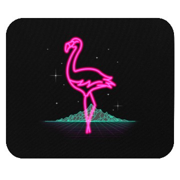 Discover Retro Flamingo Gift Idea Mouse Pads