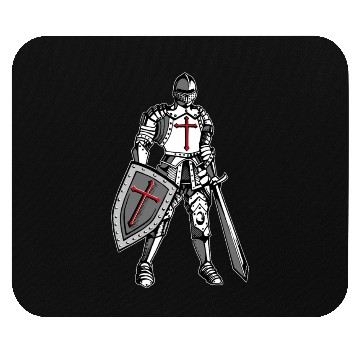 Discover Knights Templar Crusader Cross Armor Mouse Pads