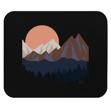 Discover Mountains Mouse Pads, Hiking, Camping Gift