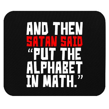 Discover Math Alphabet Humor Mouse Pads