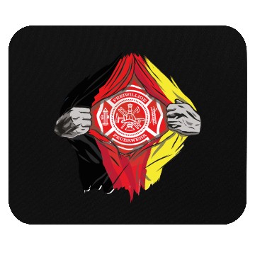 Discover German Volunteer Fire Brigade Firefighter Mouse Pads