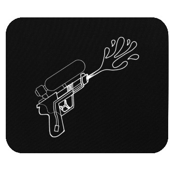 Discover water gun Mouse Pads
