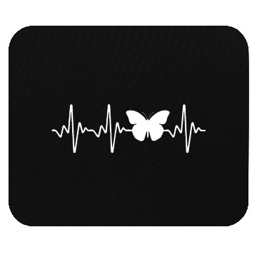 Discover Butterfly Heartbeat Mouse Pads