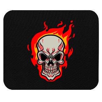 Discover Skull Fire Human Skeleton Teeth Bones Masks Gift Mouse Pads