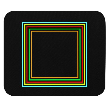Discover Geometric Square Colorful Design Mouse Pads