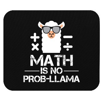 Discover Math is no prob-llama Back to school Llama Mouse Pads