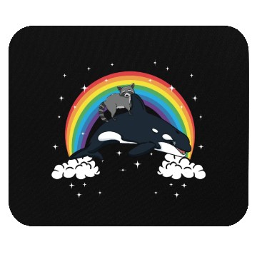 Discover Raccoon Trash Panda Funny Orca Killer Whale Gift Mouse Pads