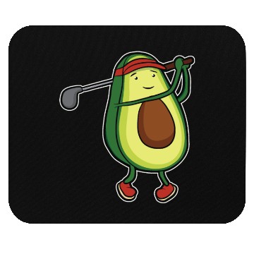 Discover Funny avocado golf swing golf player gift Mouse Pads