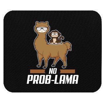 Discover No Prob Lama Llama Alpaka Monkey Gift Sunglasses Mouse Pads