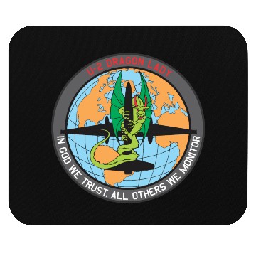 Discover U-2 Dragon Lady patch Mouse Pads
