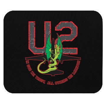 Discover U-2 In God We Trust, All Others We Monitor Mouse Pads