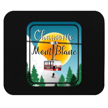 Discover Skiing Mont Blanc Mouse Pads
