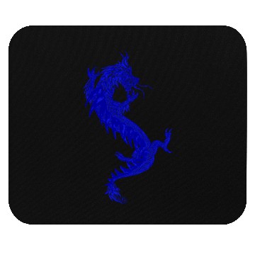 Discover Blue China Dragon Graphic Mouse Pads
