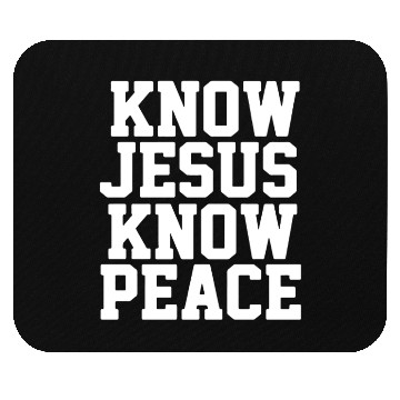 Discover Know jesus know peace 01 Mouse Pads