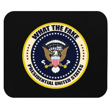 Discover fake presidential seal Mouse Pads