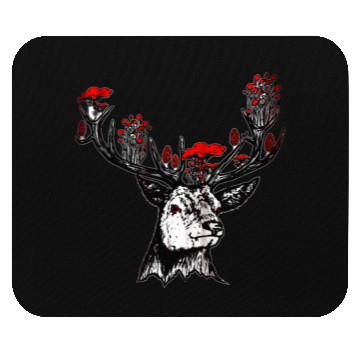 Discover Deer mushrooms Mouse Pads