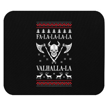 Discover Ugly Christmas Viking Fa La La La La Valhalla La Mouse Pads
