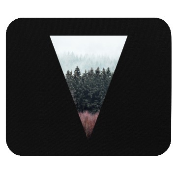 Discover Forest Triangle Shape Photo Mouse Pads