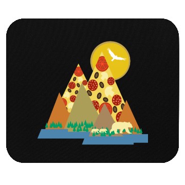 Discover The Pizza Mountains Mouse Pads